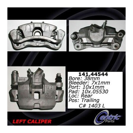 Centric Semi-Loaded Brake Caliper, Parts, 141.44544 141.44544